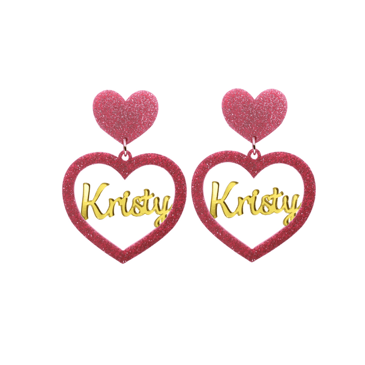 Haus of Dizzy 3D Custom Heart Earrings