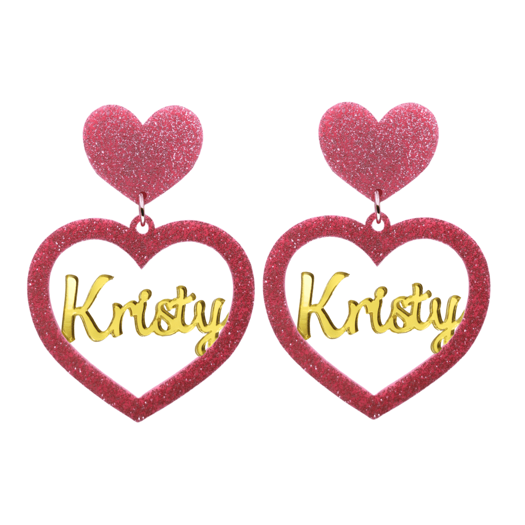 Haus of Dizzy 3D Custom Heart Earrings