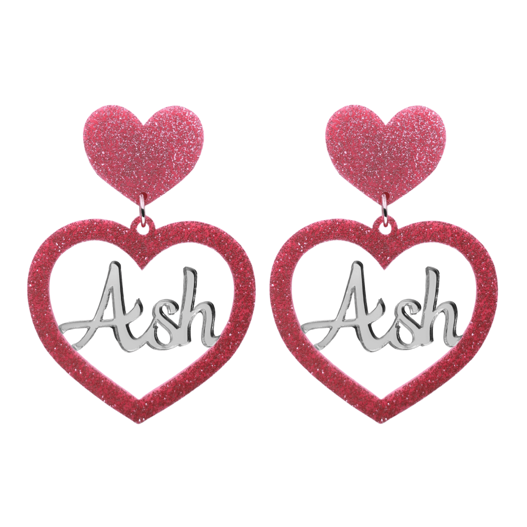 Haus of Dizzy 3D Custom Heart Earrings