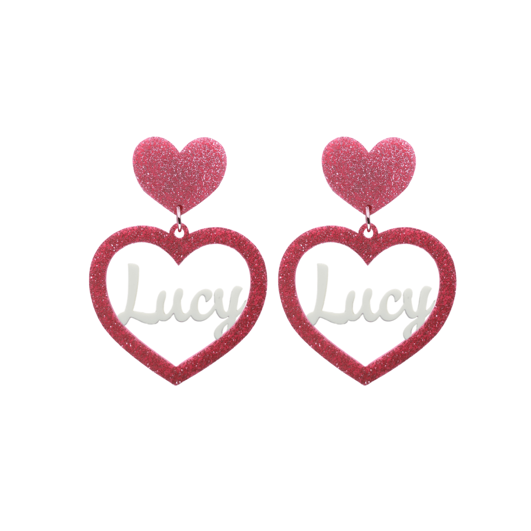 Haus of Dizzy 3D Custom Heart Earrings