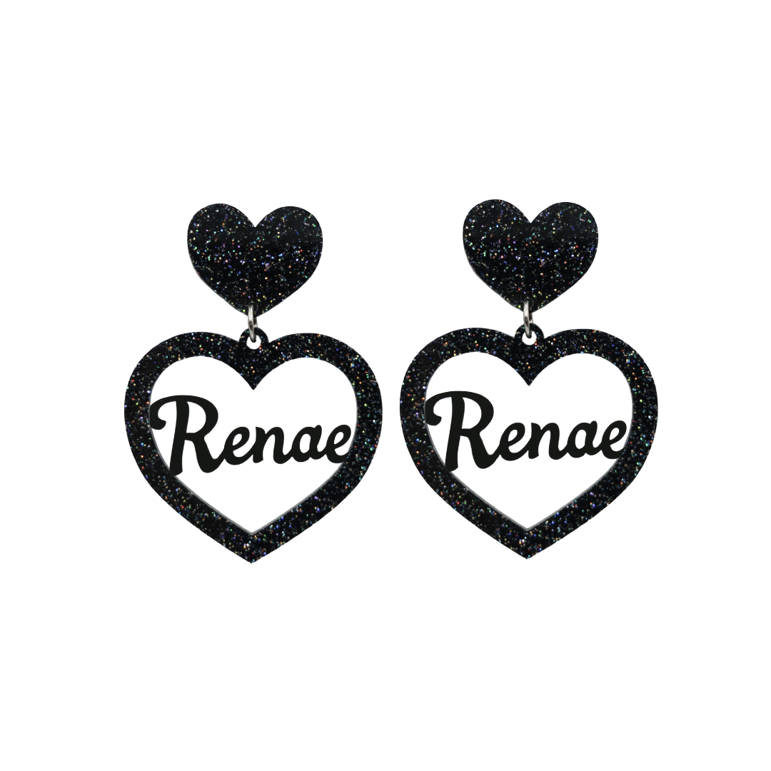 Haus of Dizzy 3D Custom Heart Earrings