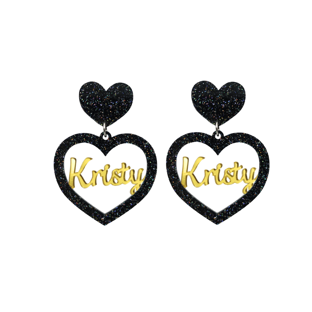 Haus of Dizzy 3D Custom Heart Earrings