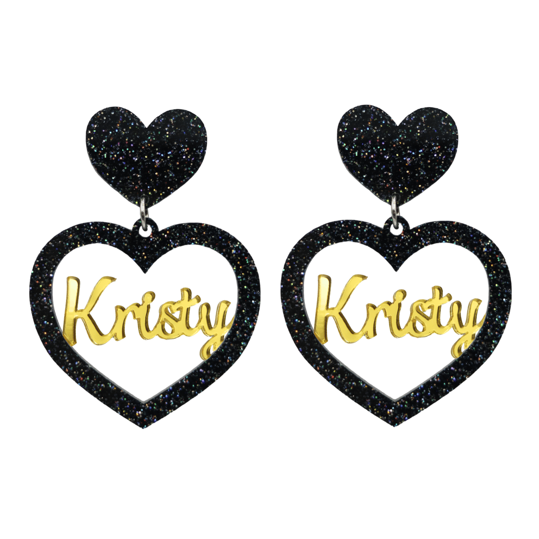 Haus of Dizzy 3D Custom Heart Earrings