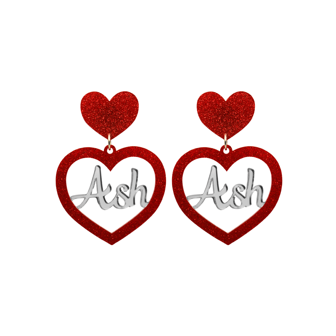 Haus of Dizzy 3D Custom Heart Earrings