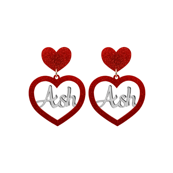 Haus of Dizzy 3D Custom Heart Earrings