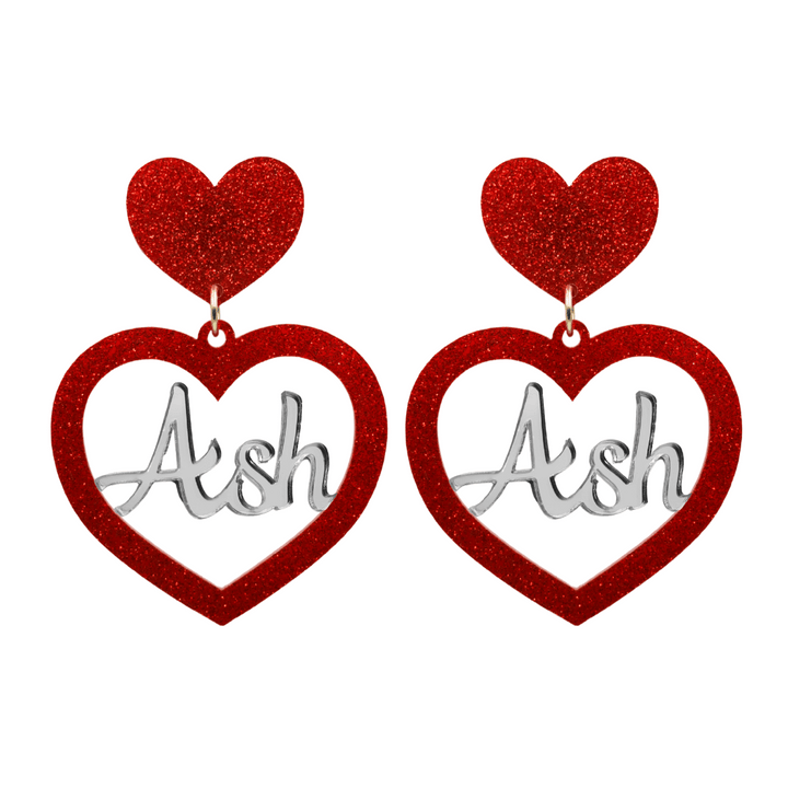 Haus of Dizzy 3D Custom Heart Earrings