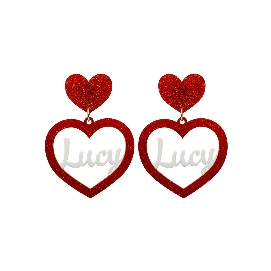 Haus of Dizzy 3D Custom Heart Earrings