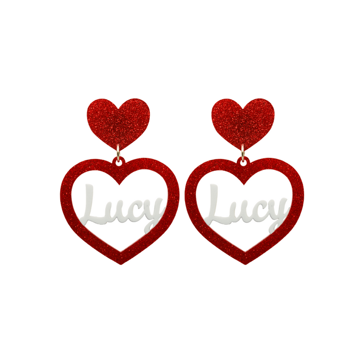 Haus of Dizzy 3D Custom Heart Earrings