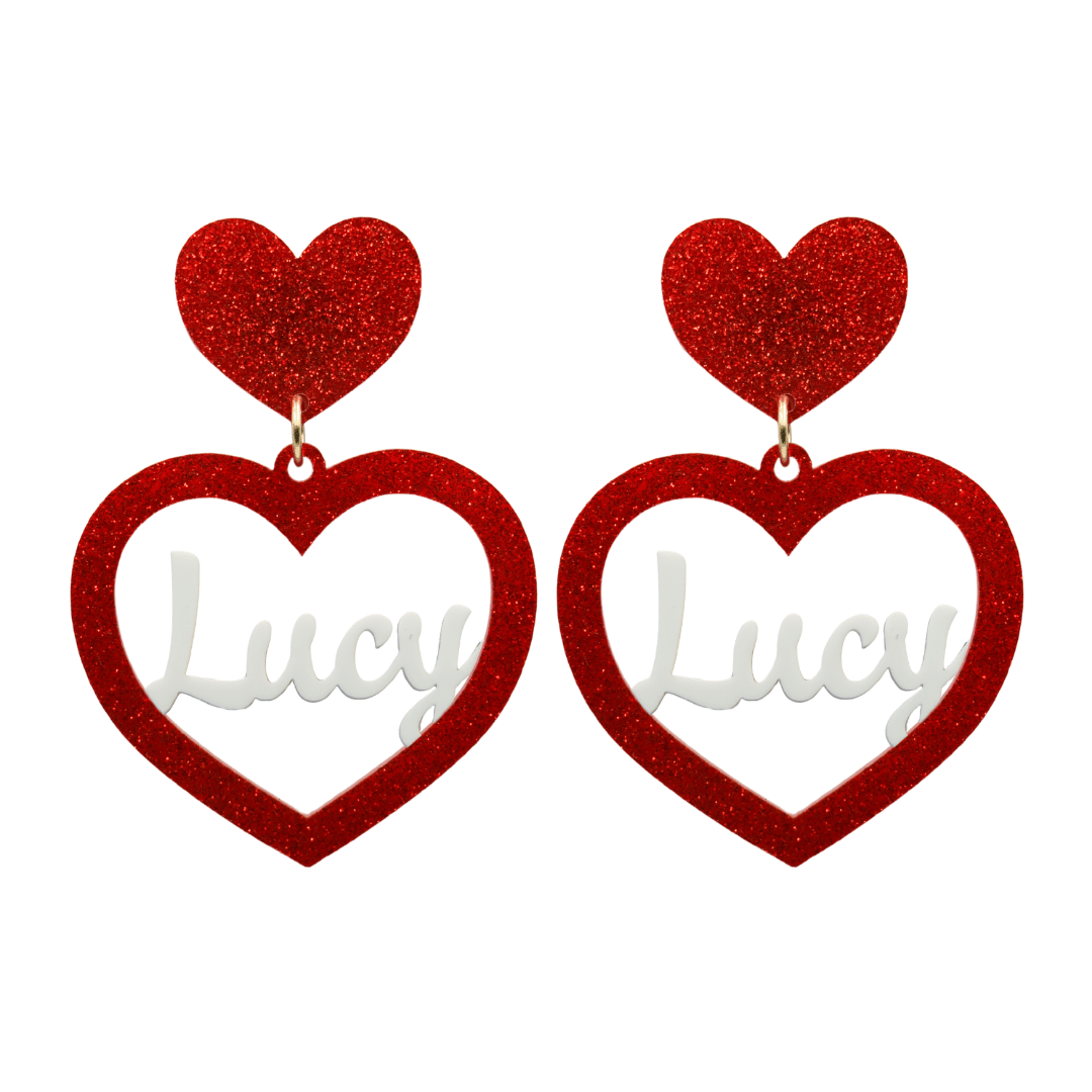 Haus of Dizzy 3D Custom Heart Earrings