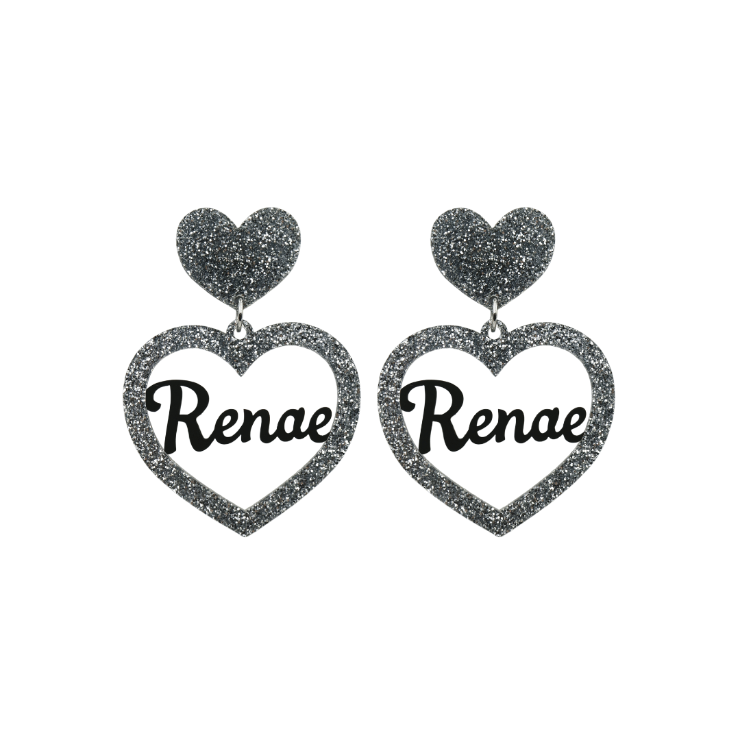 Haus of Dizzy 3D Custom Heart Earrings