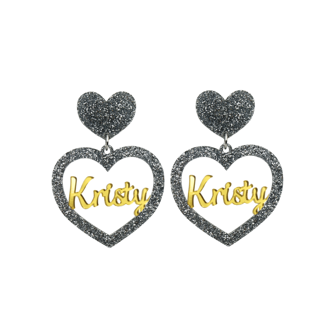 Haus of Dizzy 3D Custom Heart Earrings