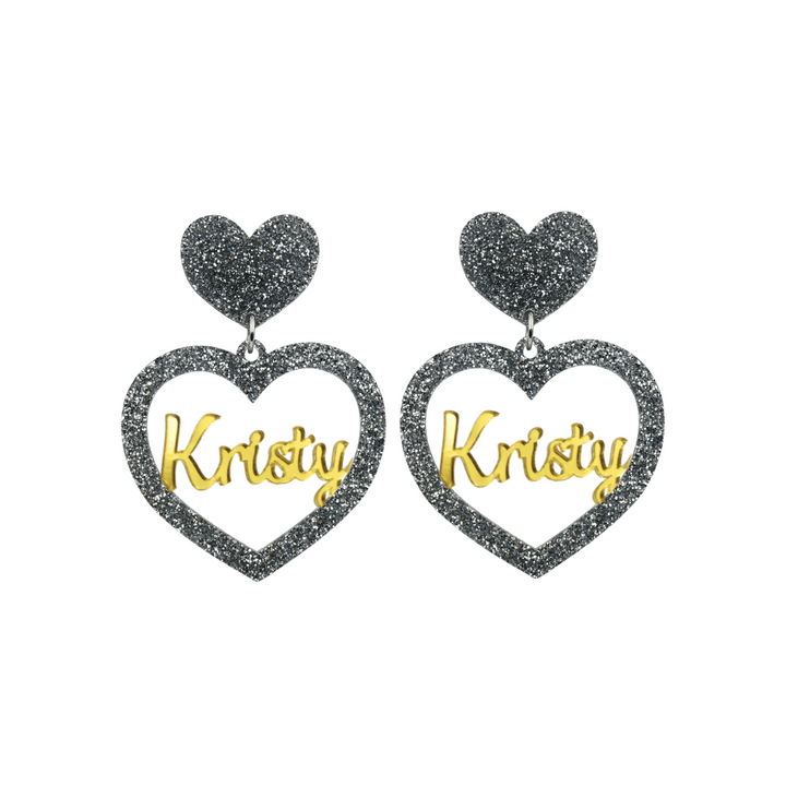 Haus of Dizzy 3D Custom Heart Earrings