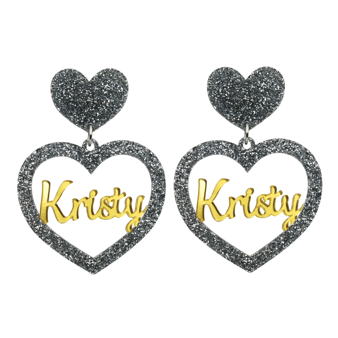 Haus of Dizzy 3D Custom Heart Earrings