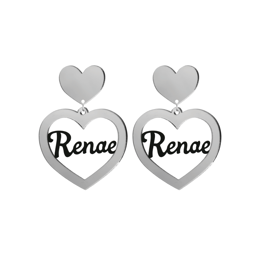 Haus of Dizzy 3D Custom Heart Earrings