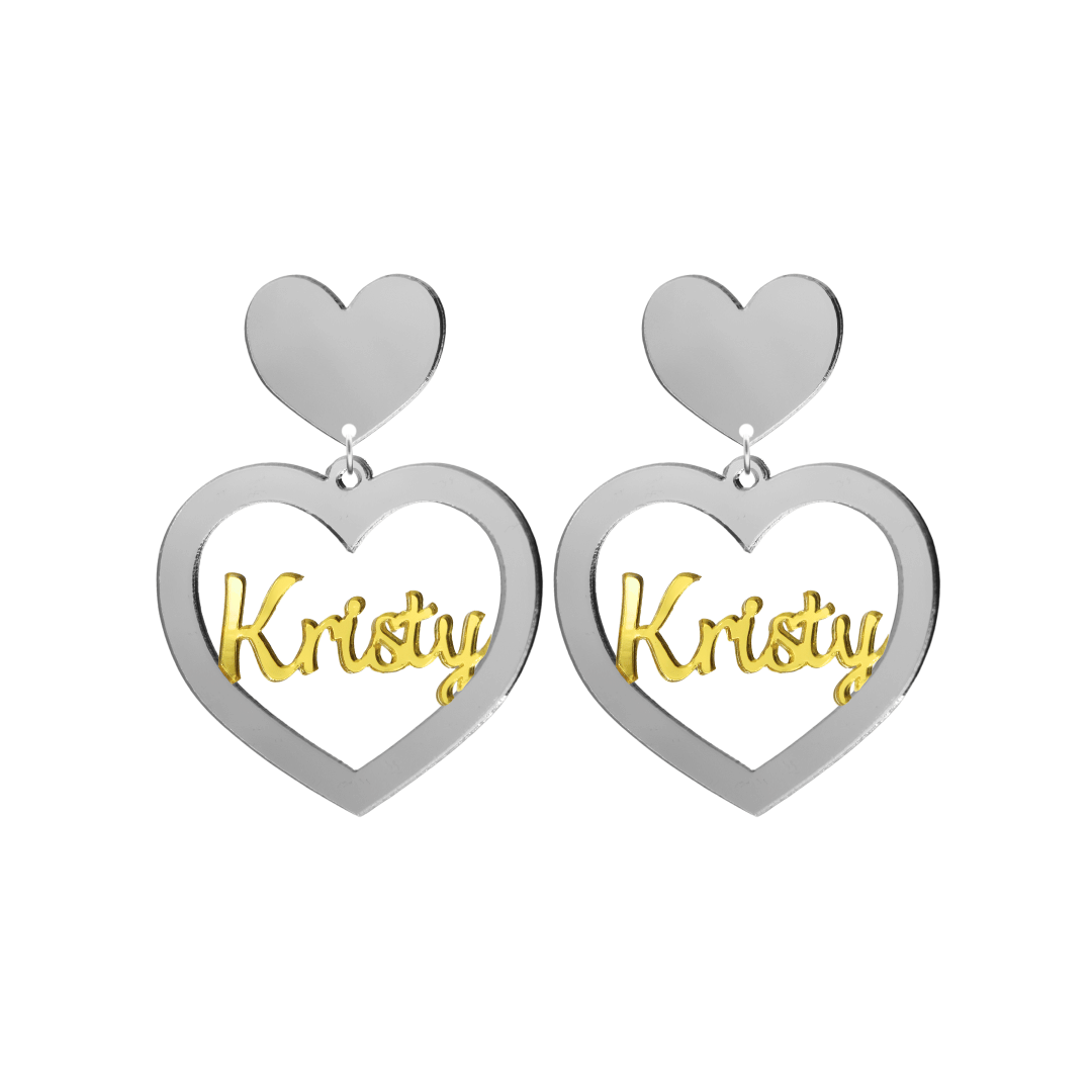 Haus of Dizzy 3D Custom Heart Earrings