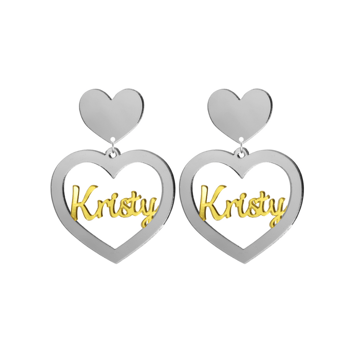 Haus of Dizzy 3D Custom Heart Earrings