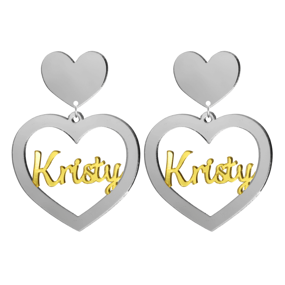 Haus of Dizzy 3D Custom Heart Earrings