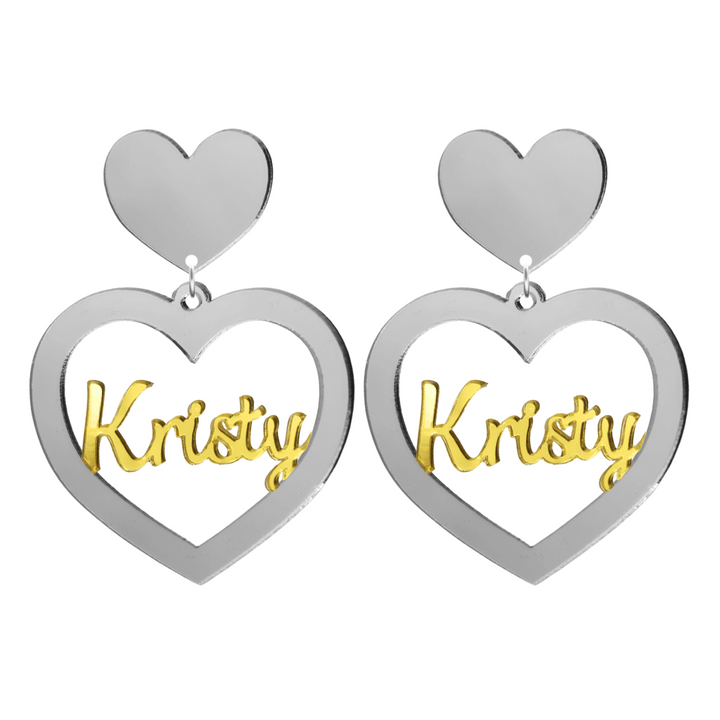 Haus of Dizzy 3D Custom Heart Earrings