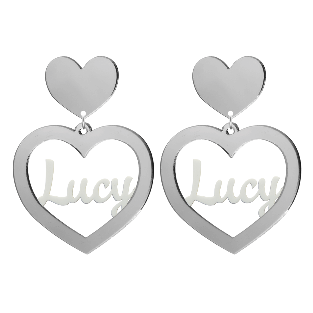 Haus of Dizzy 3D Custom Heart Earrings