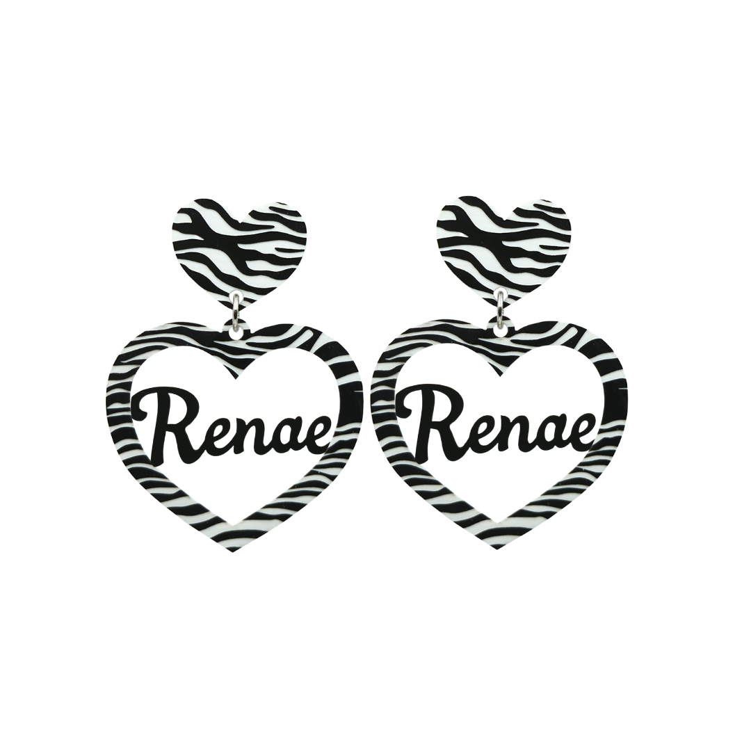 Haus of Dizzy 3D Custom Heart Earrings