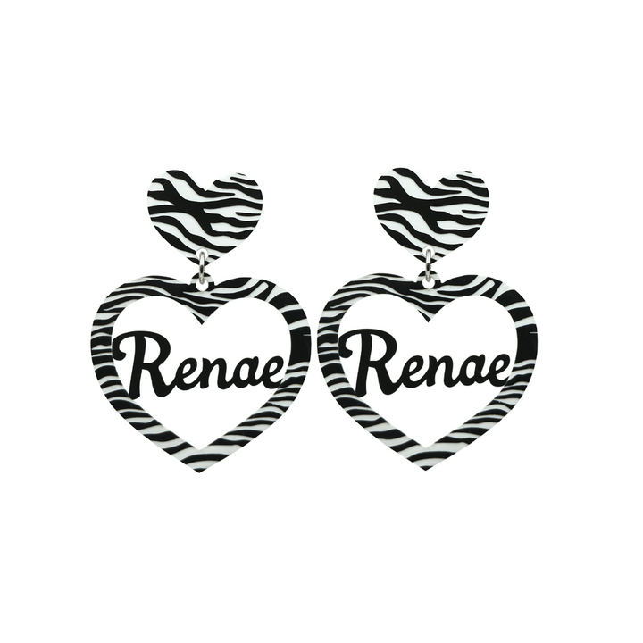 Haus of Dizzy 3D Custom Heart Earrings