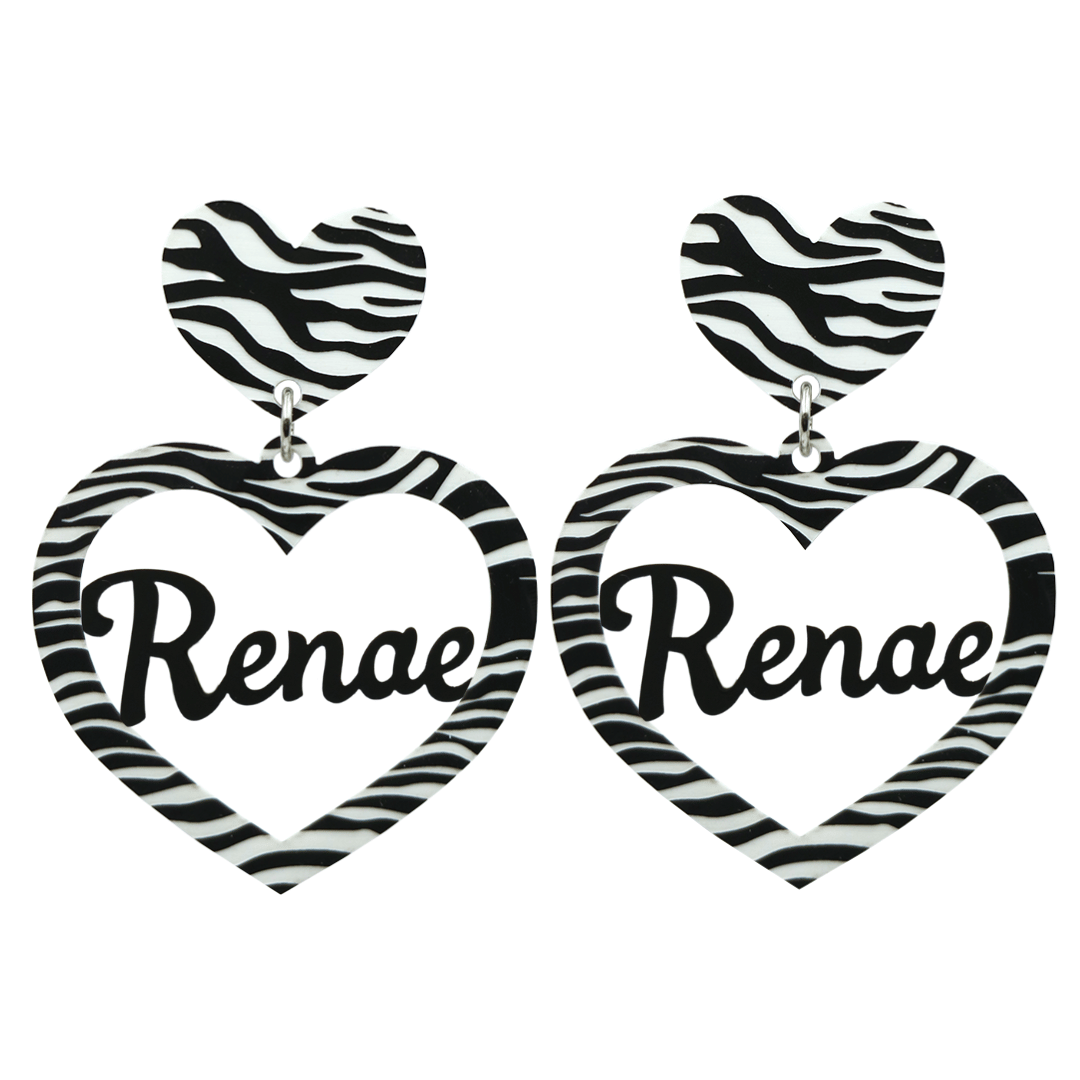 Haus of Dizzy 3D Custom Heart Earrings