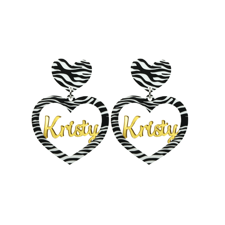 Haus of Dizzy 3D Custom Heart Earrings