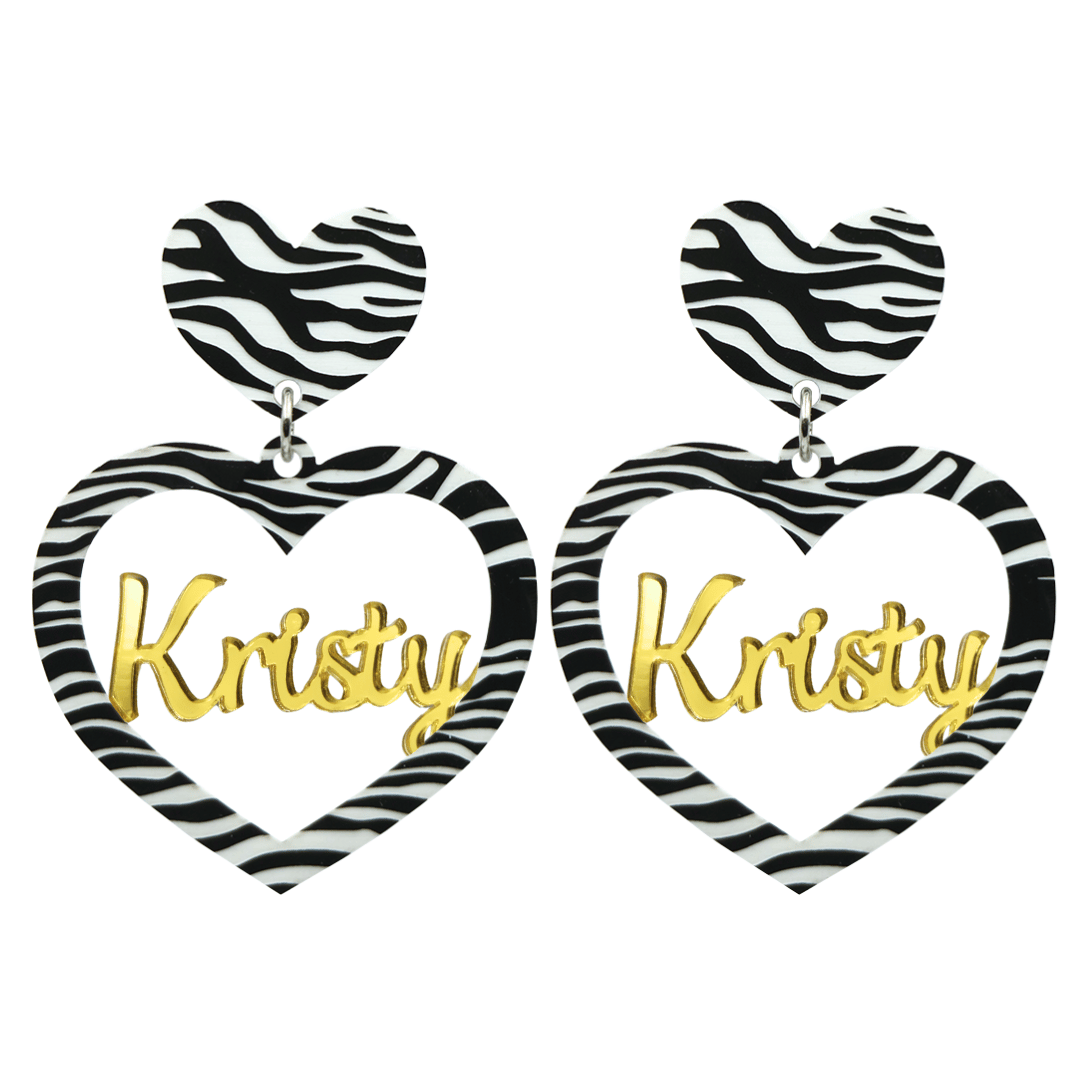 Haus of Dizzy 3D Custom Heart Earrings