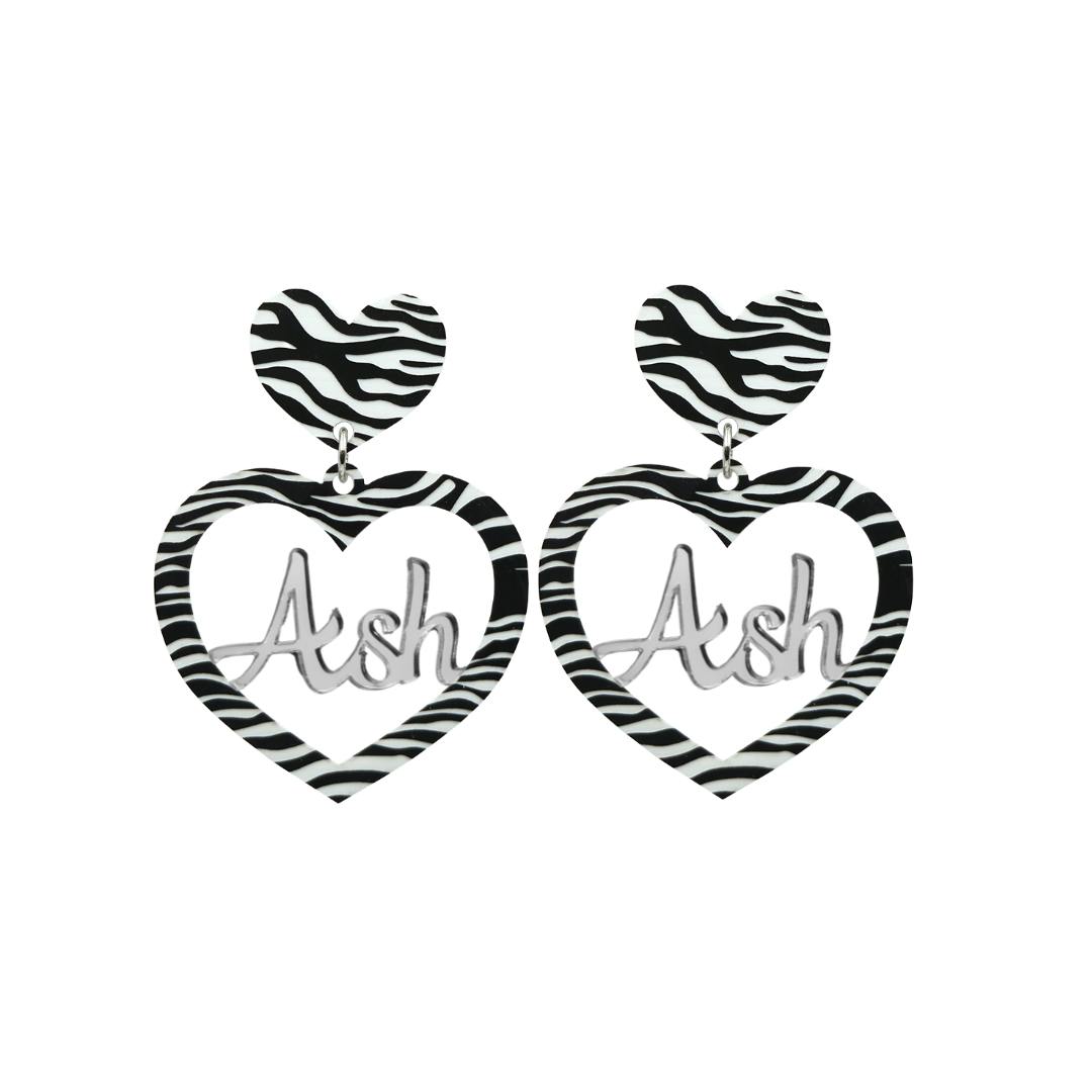 Haus of Dizzy 3D Custom Heart Earrings