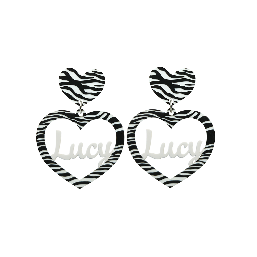 Haus of Dizzy 3D Custom Heart Earrings