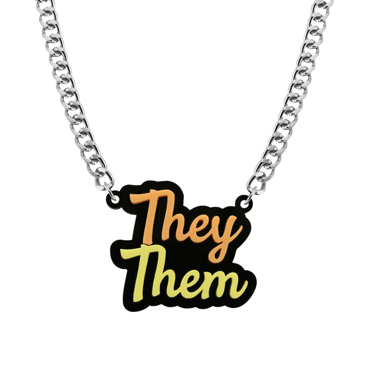 Haus of Dizzy Custom Pronouns Necklace