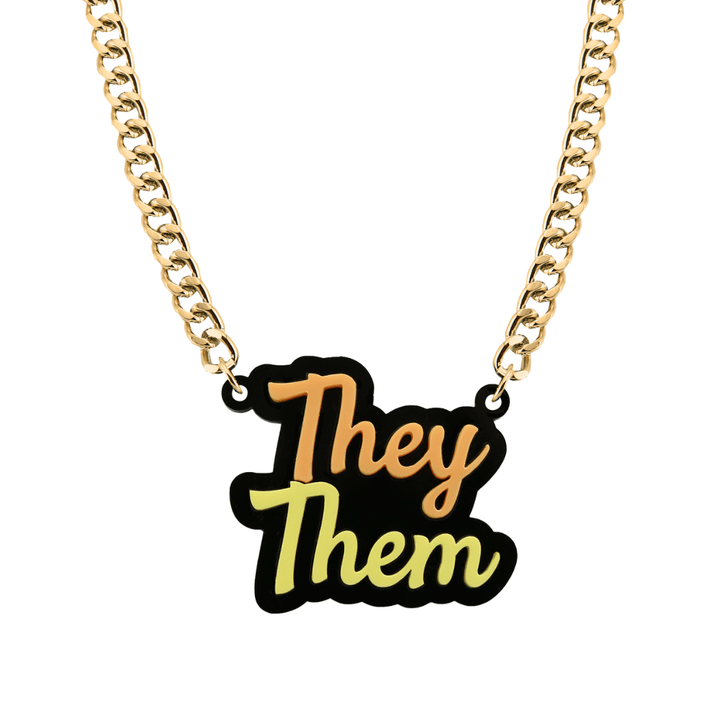 Haus of Dizzy Custom Pronouns Necklace