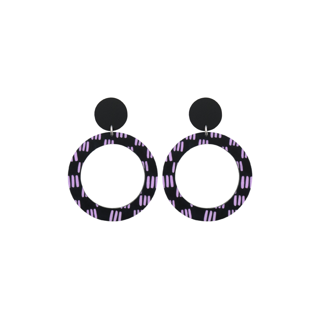 Haus of Dizzy Blak Collection – 'Markings' Hoop Earrings