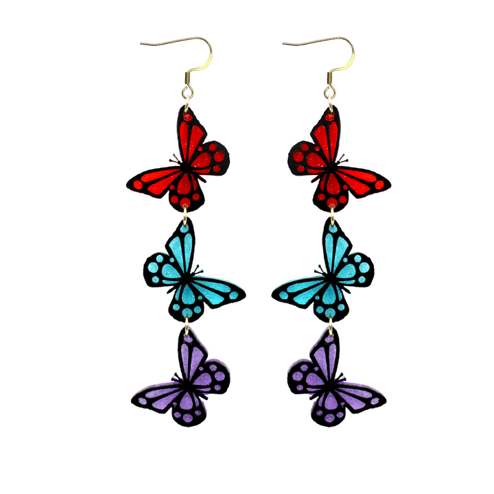 Haus of Dizzy Triple 'Beautiful Budya Budya' Earrings