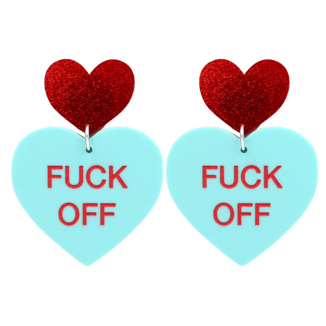 Haus of Dizzy 'Gentle Reminder' Candy Heart Earrings