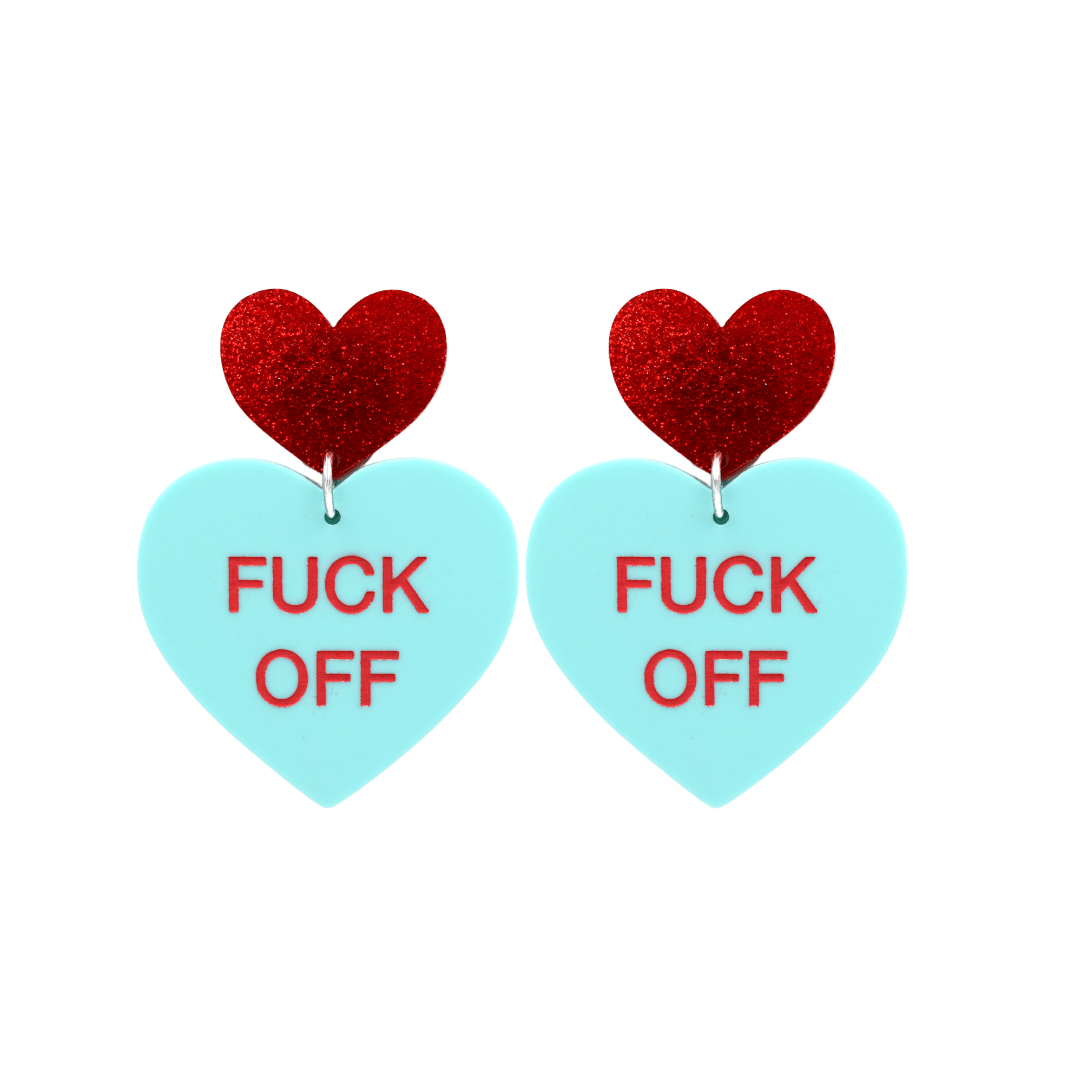 Haus of Dizzy 'Gentle Reminder' Candy Heart Earrings