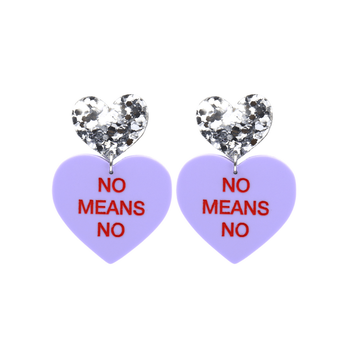 Haus of Dizzy 'Gentle Reminder' Candy Heart Earrings