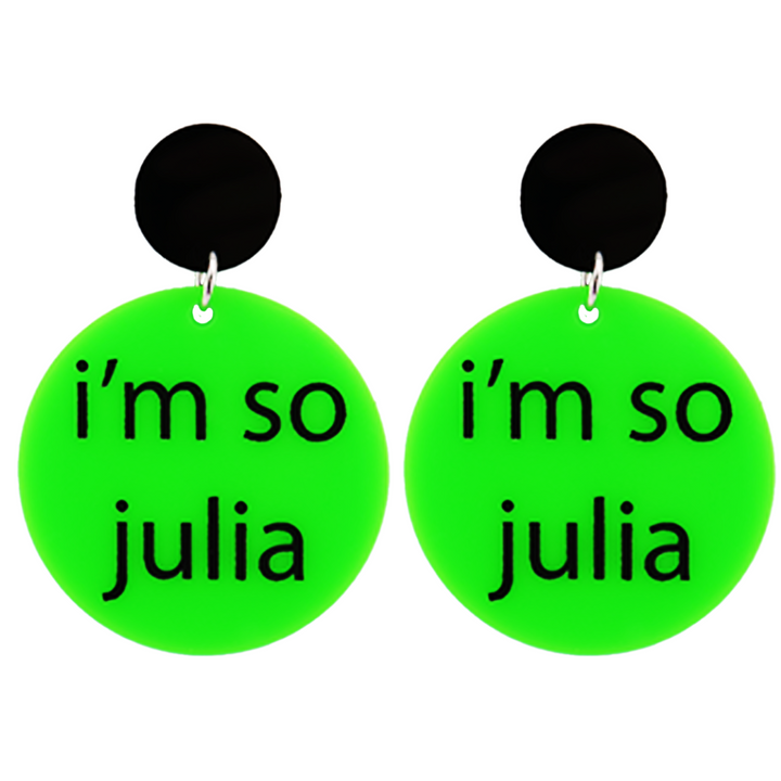 Haus of Dizzy 'i'm so julia' Circle Earrings