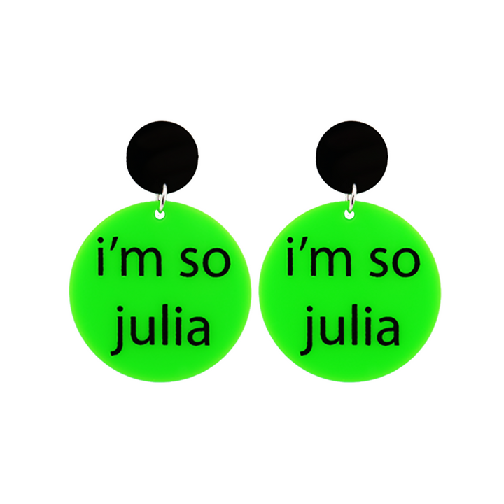 Haus of Dizzy 'i'm so julia' Circle Earrings