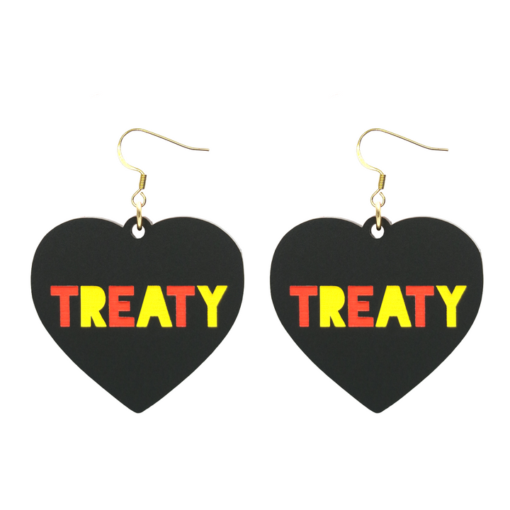 Haus of Dizzy 'Treaty' Heart Earrings