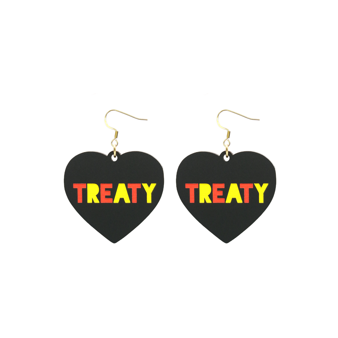 Haus of Dizzy 'Treaty' Heart Earrings