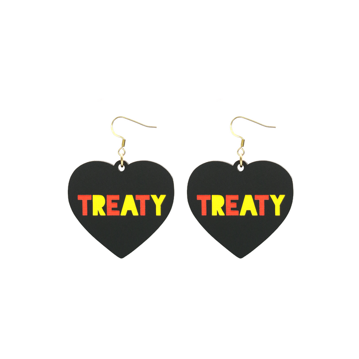 Haus of Dizzy 'Treaty' Heart Earrings