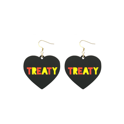 Haus of Dizzy 'Treaty' Heart Earrings