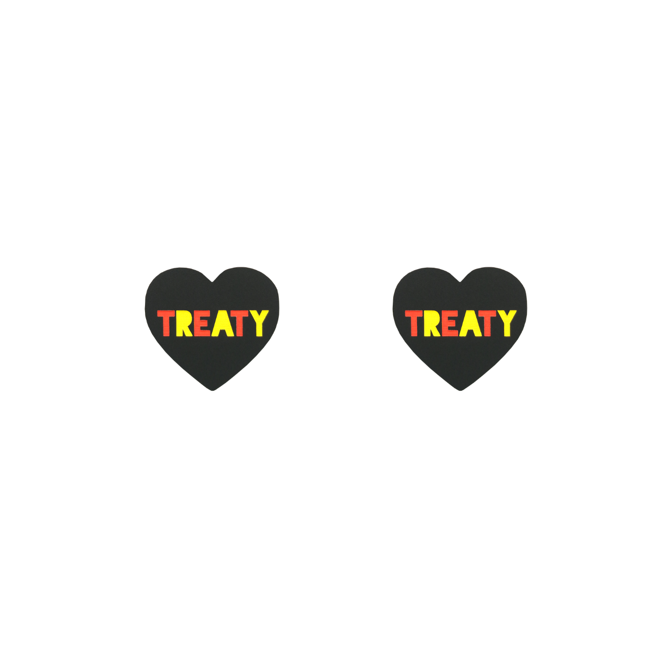 Haus of Dizzy 'Treaty' Heart Earrings
