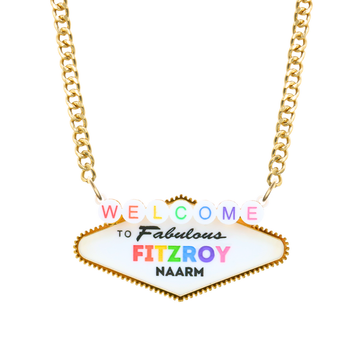 Haus of Dizzy Custom 'Welcome to the Fabulous Hood' Necklace