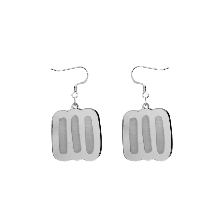 Haus of Dizzy Blak Collection - 'Markings' Mirror Earrings