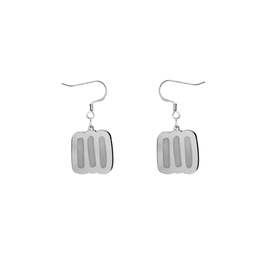 Haus of Dizzy Blak Collection - 'Markings' Mirror Earrings