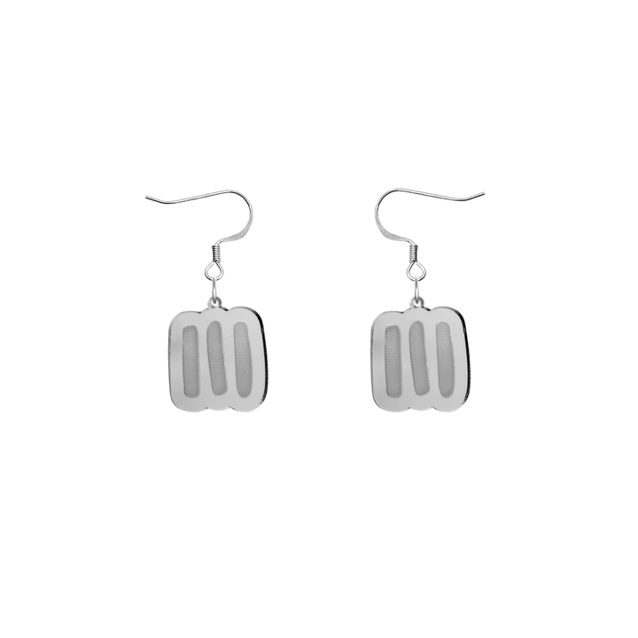 Haus of Dizzy Blak Collection - 'Markings' Mirror Earrings