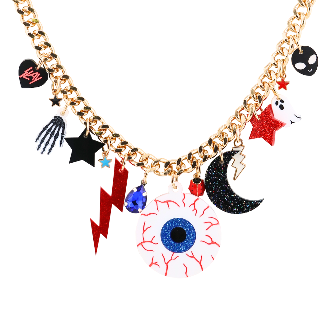 Haus of Dizzy 'Spooky Eye' Charm Necklace