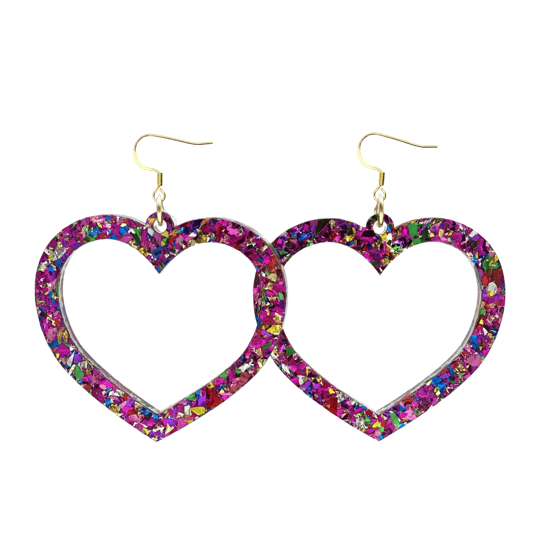 Haus of Dizzy 'Aladdin' Barbie Heart Earrings